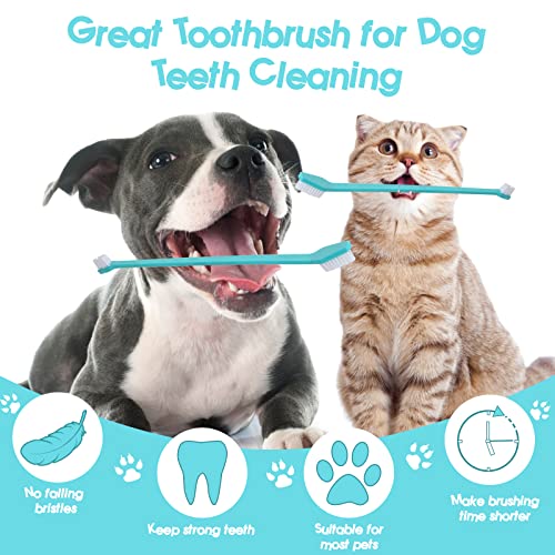 50 Pack Dual Ended Long Dog & Cat Toothbrush (50 Pcs-colorful)