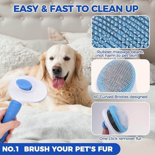 Bath Grooming Kit for Pets (Blue)