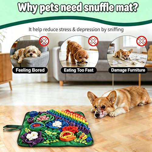Snuffle Mat for Dogs & Cats 17.7in