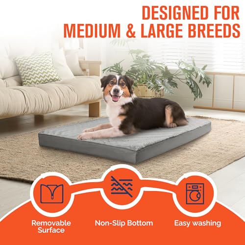 Orthopedic Dog Bed for Large Dogs with Removable Cover