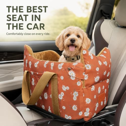 Dog Car Seat for Small Dogs 5 (Coffee Color)