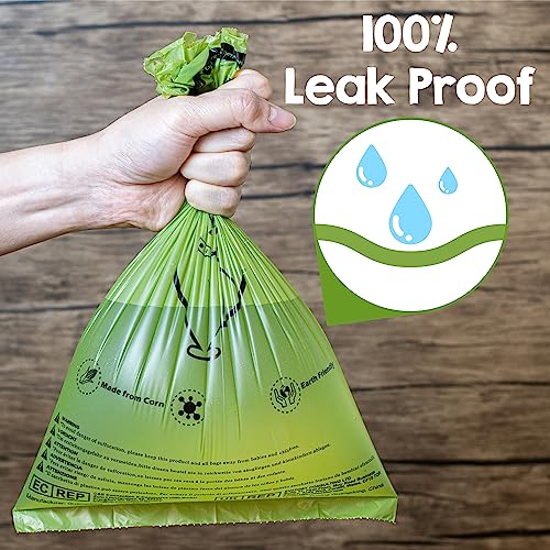 Dog Poop Bags Rolls with Dispenser & Holder (1 Count (Pack of 510))