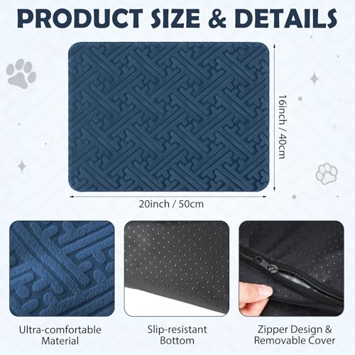 2 Pcs Winter Self Warming Cat Bed (Blue)