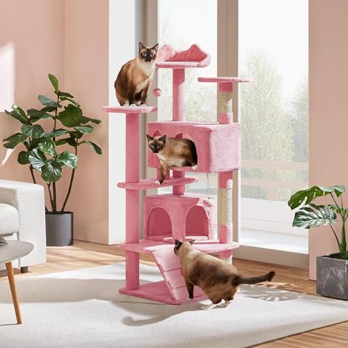 54in Cat Tree Tower (Pink / 54in)