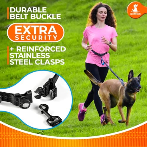 Hands Free Dog Leash (Gradient Blue / 1 dog M/L)