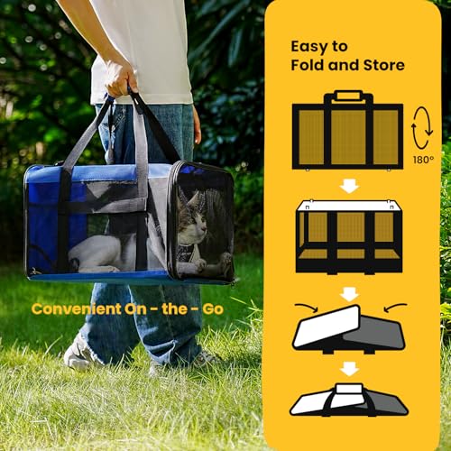 Cat Carrier Bag (M / Blue)