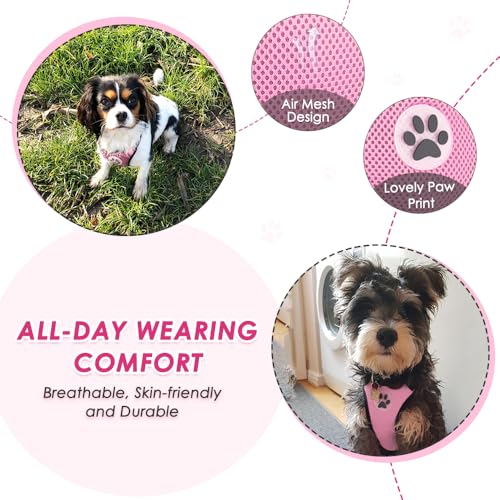 Dog Car Harness Seat Belt (Medium / A-Pink)