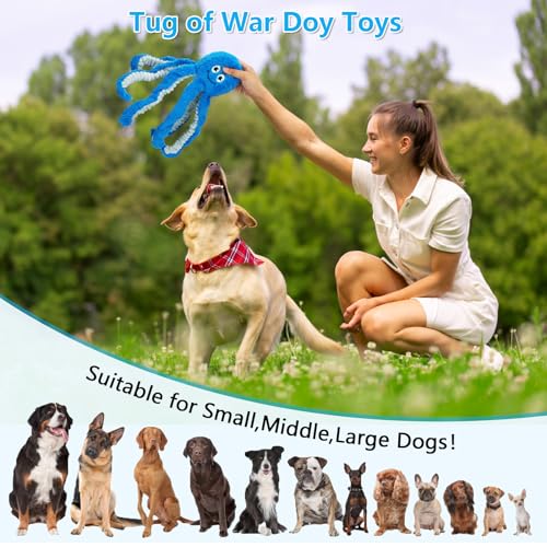 Dog Toys with Crinkle Paper (Blue)