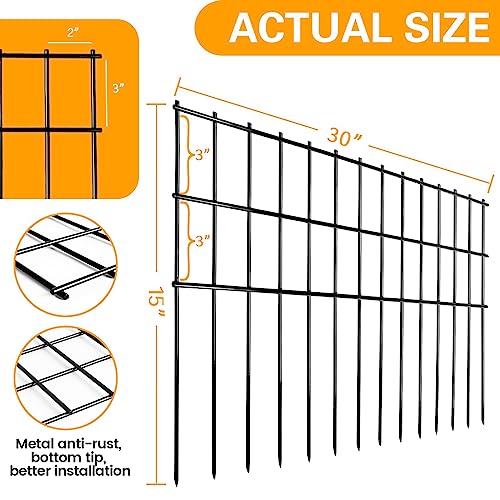 Animal Barrier Fence 25ft (25 ft (L) × 15 in (H), 10 Pack)