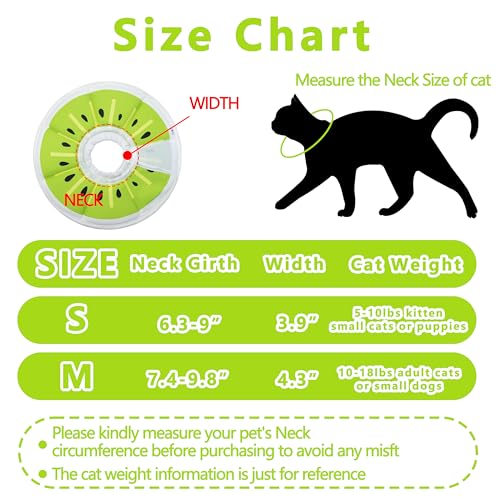 Soft Adjustable Cat Cone Collar (Kiwifruit / Small)