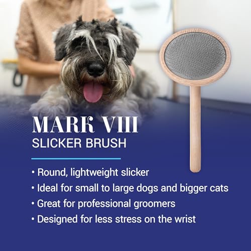 Mark VIII Round Head Slicker Brush for Dogs (Mark VIII Round)