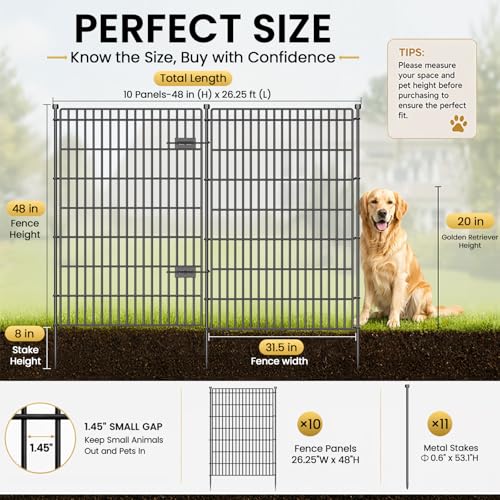 No Dig Garden Fence (48 in(H) X 23.6 ft(L))