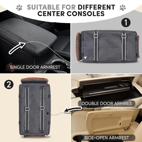 Center Console Dog Car Seat for Small Pets to 11lbs