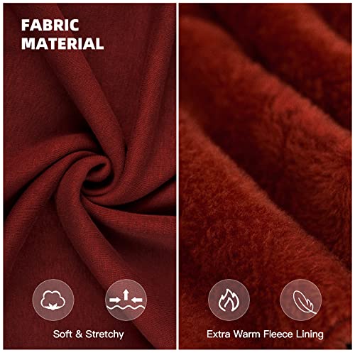 Dog Hoodie Fleece Puppy Clothes Warm Sweater with Hat for Small Dogs Cat Hooded Shirt Kitten Pet Basic Hoodies Sweatshirt with Pocket Doggie Soft Winter Coat Apparel (XL-(15~24lb) | Chest(~20.8") / Red)