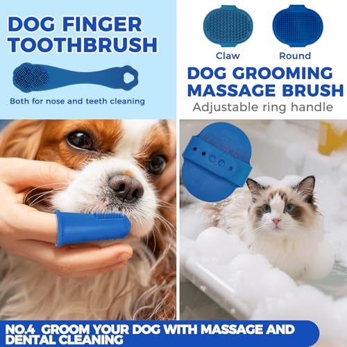 Bath Grooming Kit for Pets (Blue)