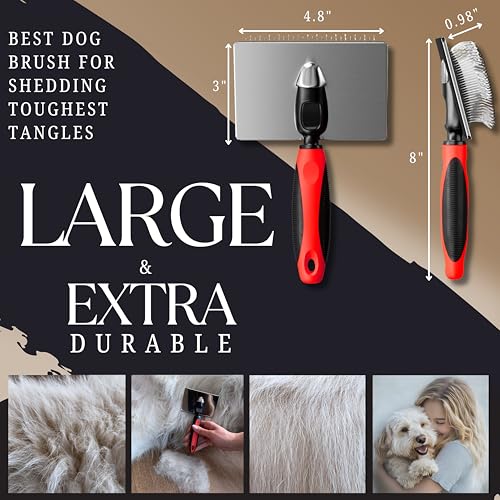 Dog Slicker Brush (8 Inch x 4.8)