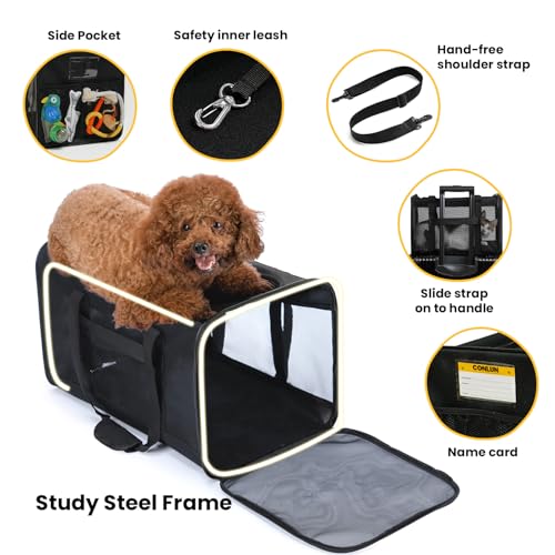 Dog Carrier Bag (20.0"L x 12.6"W x 1.4"H / Black)