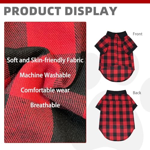Chirstmas Dog Shirt (Medium / Red)