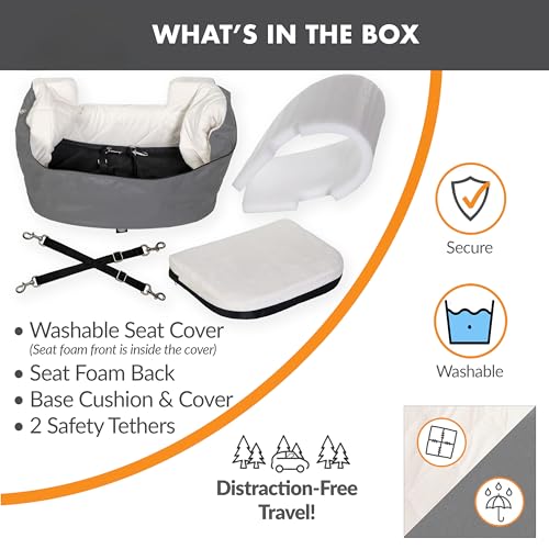 K&H Dog Car Seat (Small / Gray/Cream)