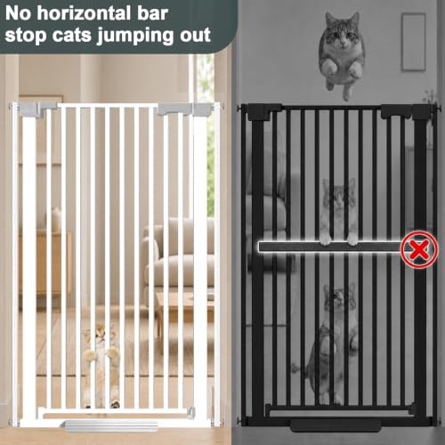 51'' Extra Wide Cat Gate Barrier 30 (White-51"tall / 30''-62.99'' Wide)