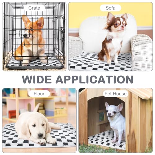2 Pack Self Warming Cat Bed Self Heating Dog Pad Cat Warming Pad Thermal Pet Mat Washable Reflect Body Heat Removable Cover for Indoor Kittens Puppies (16 x 20 Inch)