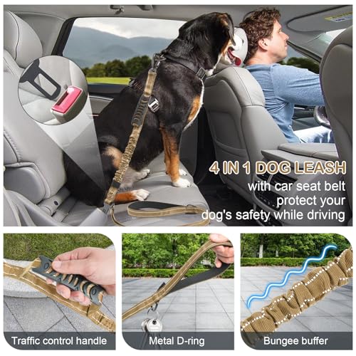 Tactical Dog Leash Heavy Duty (Khaki)