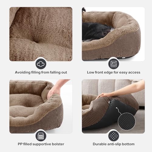 XL Dog Beds Large Sized Dog (XL (42"x30"x8") / Dark Brown)