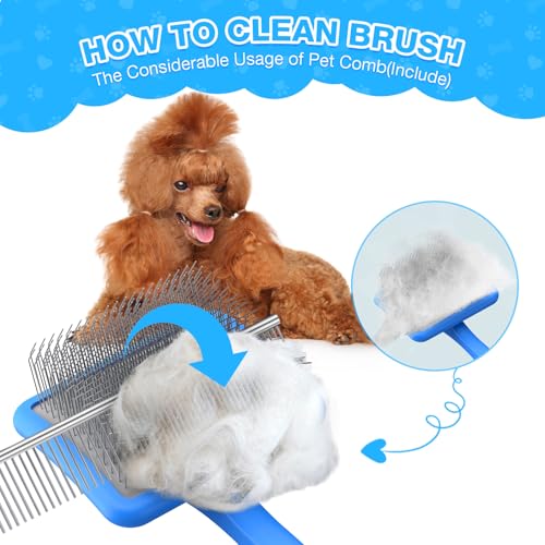 Large 3 in 1 Dog Grooming Kit (Blue)