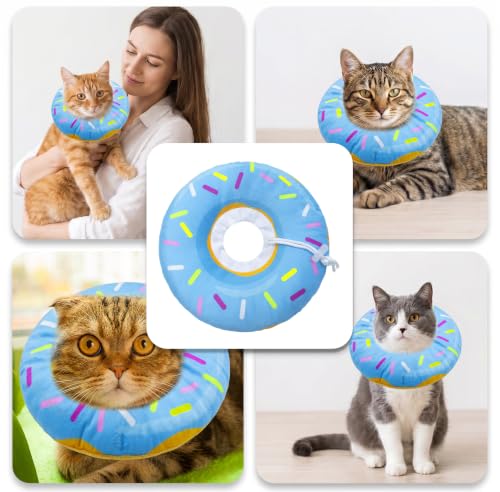 Cat Cone Collar Soft (Blue / Medium)