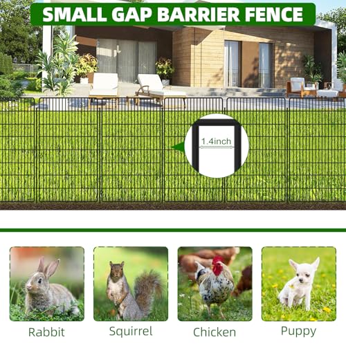 10 Panels Garden Fencing Animal Barrier (48in(H))