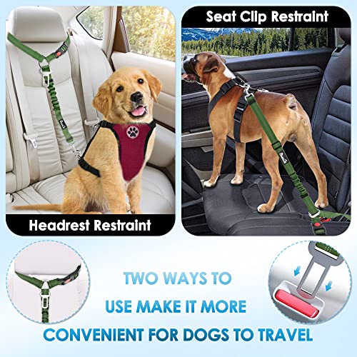 Dog Seat Belt for Car (H.Green)