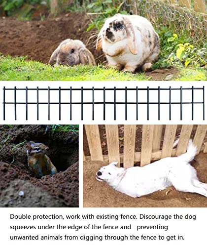 Black Animal Barrier Fence 12in (12 in(H)x 13.8 ft(L) / Black)