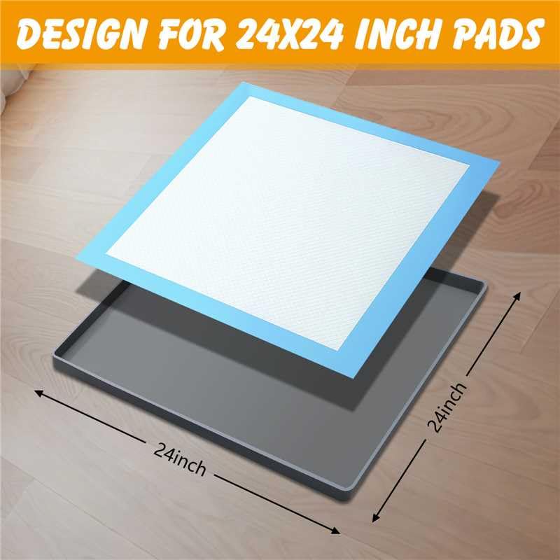 Silicone Dog Pee Pad Holder for 24 x 24 in Pads (24x24 in)