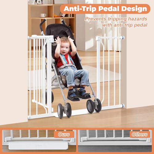 29" 45" Baby Gate (White / 29-45"Wide, 28"Tall)