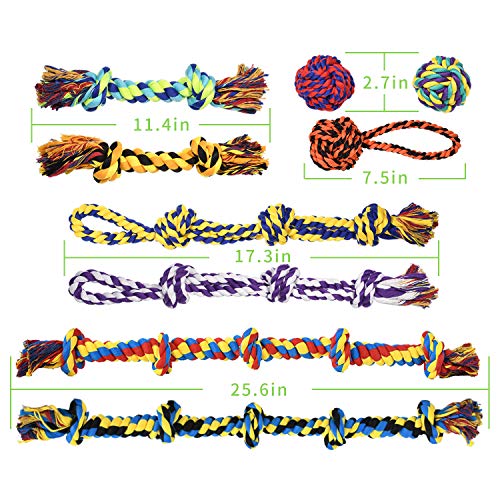 Large Tough Chew Toys for Aggressive Chewers (9 Packs / Large)