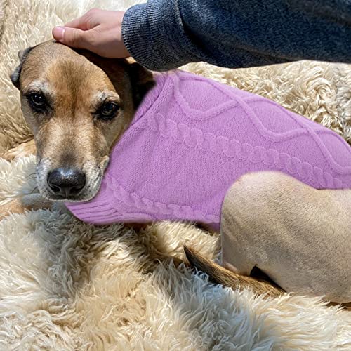 Small Dog Sweater for Small Dogs Girl (Small / Lilac)