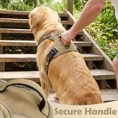 Dog Harness No Pull (Brown / X-Large)