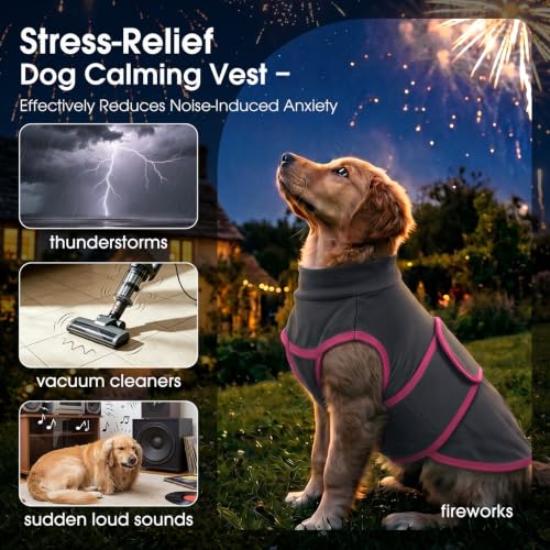 Snug Anxiety Compression Shirt for Dogs from Storms & Fireworks (Grey / Small(Chest Girth:21.7"))