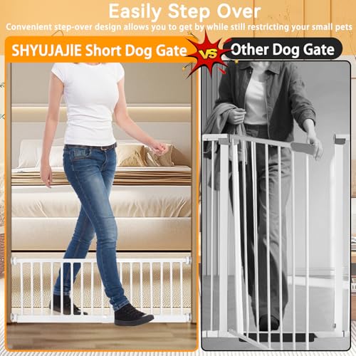 Dog Gate for Small Dogs (18-48"w*18"h / White)