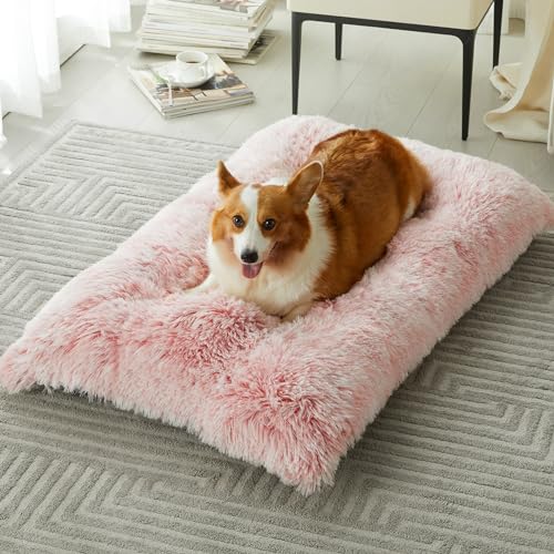 Dog Beds for Large Dogs (Pink / M(30x21 inch))