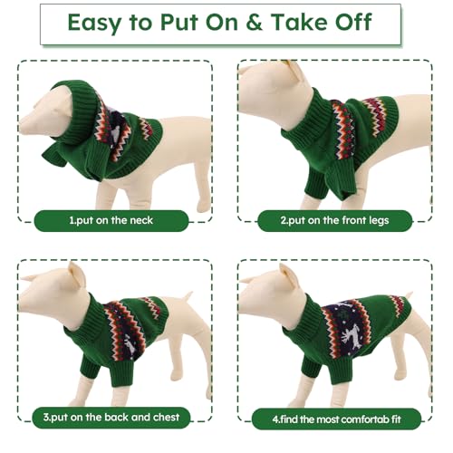 Dog Christmas Sweater (Small / Christmas Deer)