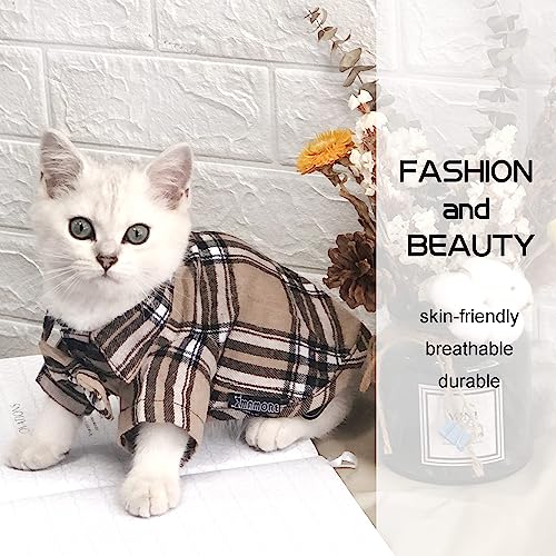 Pet Shirt Clothes for Dogs and Cats (Khaki / 2X-Large)