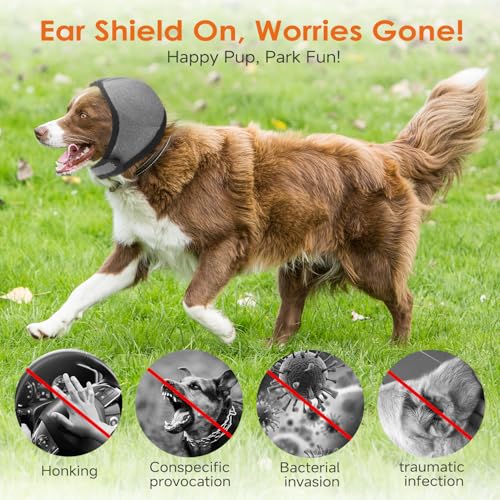 Upgraded Dog Ear Muffs for Noise Protection & Bath