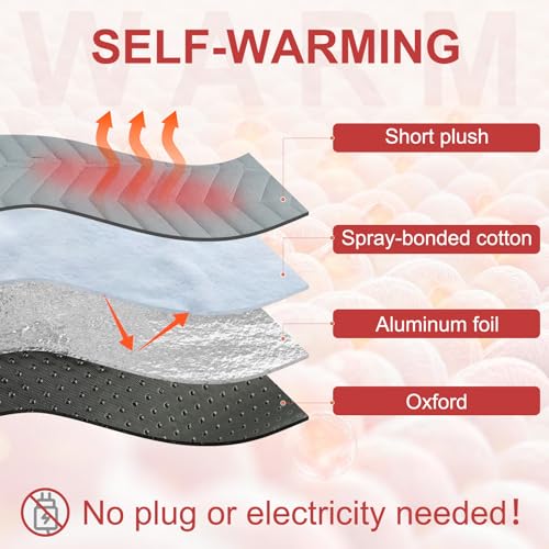Self Warming Cat Mat (Light Grey / 35.0"L x 23.0"W x 0.2"Th)