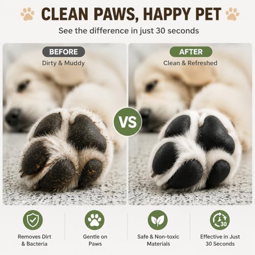 Automatic Dog Paw Cleaner Cup Paw Washer for Medium & Large Dogs (Green / Medium & Large Dogs)