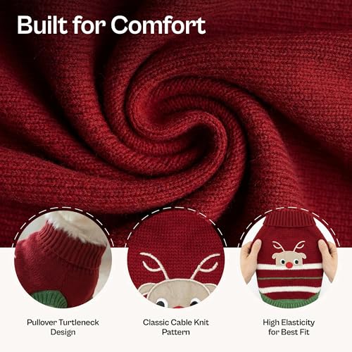 Dog Sweaters Pull Over (S / Reindeer)
