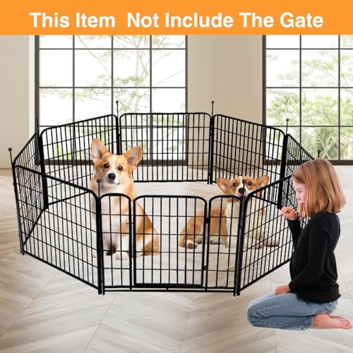 Doorless Dog Digging Fence Barrier (48''(H)-12panels-26.6ft(L) no gate)