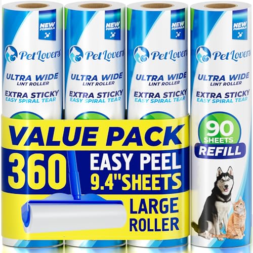 Extra Sticky Floor Lint Roller 4 Pack of Refills Only