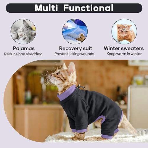 Sticky Hair Cat Clothes (X-Large / Black)