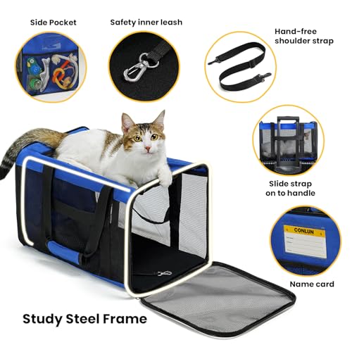 Cat Carrier Bag (M / Blue)